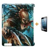 Kit Capa Case TPU iPad 2/3/4 Predador + Película de Vidro (BD01) - Skin t18