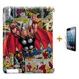 Kit Capa Case TPU iPad 2/3/4 Thor (Avengers) + Película de Vidro (BD01) - Skin t18