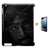 Kit Capa Case TPU iPad 2/3/4 Tupac + Película de Vidro (BD01) - Skin t18