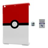 Kit Capa Case TPU iPad Air 2 (iPad 6) Pokeball + Película Vidro (BD01) - Skin t18