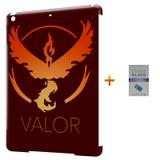 Kit Capa Case TPU iPad Air 2 (iPad 6) Pokemon Valor Team + Película de Vidro (BD01) - Skin t18
