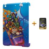 Kit Capa Case TPU iPad Mini 2/3 Mario Bros e DK + Película de Vidro (BD01) - Bd cases
