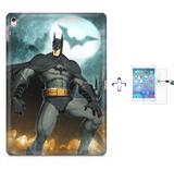 Kit Capa Case TPU iPad Pro 9,7" - Batman + Película de Vidro (BD01) - Skin t18