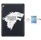 Kit Capa Case TPU iPad Pro 9,7" - Game of Thrones + Película de Vidro (BD01) - Skin t18