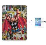 Kit Capa Case TPU iPad Pro 9,7" - Thor The Avengers + Película de Vidro (BD01) - Bd cases