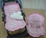 Kit Capa de Carrinho com Bebê Conforto 100% Ovelhinha Rosa - Bruna baby