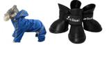Kit Capa De Chuva Para Cachorro Pequeno Tórax 58 cm + Sapato Pata 6 cm x 5 cm - Cute dog