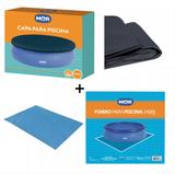 Kit Capa + Forro Para Piscina De 2400 Litros Mor