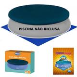 Kit Capa + Forro para Piscina Redonda Inflavel 2400 L 2.60m de Diametro Mor