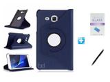 Kit Capa Galaxy Tab A 7.0 T280/T285 Giratória 360 / Caneta Touch + Pel Vidro (Azul) - Bd cases
