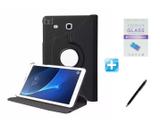 Kit Capa Galaxy Tab A 7.0 T280/T285 Giratória 360 / Caneta Touch + Pel Vidro (Preto) - Skin t18
