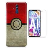 Kit Capa Huawei Mate 20 Lite Pokebola e Pelicula - Bd cases