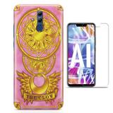 Kit Capa Huawei Mate 20 Lite Sakura Card Captors e Pelicula - Bd cases