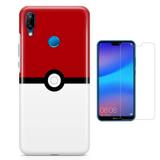 Kit Capa Huawei P20 Lite Pokebola e Película - Bd cases