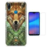 Kit Capa Huawei P20 Lite Wolf e Película - Bd cases