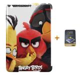 Kit Capa iPad Mini 2/3 Angry Birds +Pel.Vidro BD1 - Bd cases