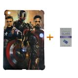 Kit Capa iPad Mini 2/3 Capitão América +Pel.Vidro BD1 - Bd cases
