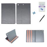 Kit Capa iPad Mini 2/3 Carteira + Pel + Can Touch (Preto) - Bd cases