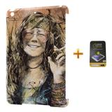 Kit Capa iPad Mini 2/3 Janis Joplin +Pel.Vidro BD1 - Bd cases
