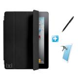 Kit Capa iPad New 2017 9,7" Smart + Película (Cor Preto) - Bd cases