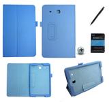 Kit Capa para Galaxy Tab E 9.6 T560/T561 + Pel (Azul Claro) - Bd cases