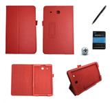 Kit Capa para Galaxy Tab E 9.6 T560/T561 + Pel (Vermelho) - Bd cases