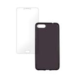 Kit Capa (+película De Silicone) Para Zenfone 4 Max 5,5 Em Tpu - Suprint - Fumê - Maston