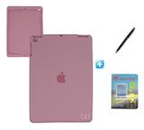 Kit Capa Silicone Emborrachada Design iPad Mini 2/3 / Caneta Touch + Película de Vidro (Rosa) - Skin t18