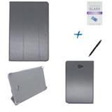 Kit Capa Smart Book Case Galaxy Tab A Note 10.1 P585 / Caneta Touch + Película de Vidro (Preto) - Bd cases