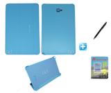 Kit Capa Smart Book Galaxy Tab A Note 10.1 P585 / P580 + Pel Vidro + Caneta Touch (Azul) - Skin t18