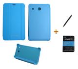 Kit Capa Smart Book Galaxy Tab E - 8.0 T375/T377 (Azul) - Bd cases