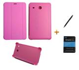 Kit Capa Smart Book Galaxy Tab E - 8.0 T375/T377 (Rosa) - Bd cases