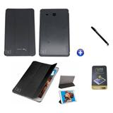 Kit Capa Smart Book Galaxy Tab E - 9.6 T560/T561 (Preto) - Bd cases
