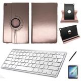 Kit Capa/Teclado branco /Can/Pel Galaxy Tab A T510/T515 10.1 Rose - Bd cases