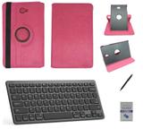 Kit Capa/Teclado/Can/Pel Galaxy Tab E T560/T561 9.6" Rosa - Bd cases