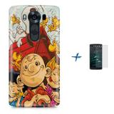 Kit Capa TPU LG K10 2017 Charlie Brown Snoopy + Pel Vidro (BD01) - Bd cases