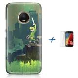 Kit Capa TPU Moto G5 Zelda Link Ocarina of Time Breath of The Wild + Pel Vidro (BD01) - Bd cases