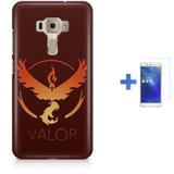 Kit Capa TPU Zenfone 3 ZE552KL Pokemon Valor Pokemon Go + Pel Vidro (BD01) - Bd cases