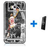 Kit Capa TPU Zenfone GO ZB500KL Michael Jordan 23 Basquete + Pel Vidro (BD01) - Bd cases