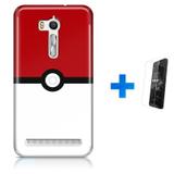 Kit Capa TPU Zenfone GO ZB500KL Pokemon Go Pokebola Pokeball + Pel Vidro (BD01) - Bd cases
