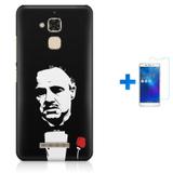 Kit Capa TPU Zenfone Max ZC520TL O Poderoso Chefão The Godfather Marlon Brando + Pel Vidro (BD01) - Bd cases