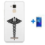 Kit Capa TPU Zenfone Max ZC520TL Simbolo de Medicina + Pel Vidro (BD01) - Bd cases