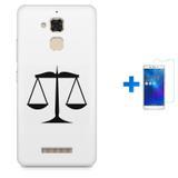 Kit Capa TPU Zenfone Max ZC520TL Simbolo do Direito Balança + Pel Vidro (BD01) - Bd cases