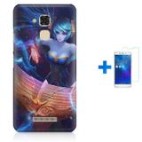 Kit Capa TPU Zenfone Max ZC520TL Sona League of Legends + Pel Vidro (BD01) - Bd cases