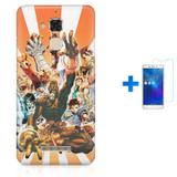 Kit Capa TPU Zenfone Max ZC520TL Street Fighter + Pel Vidro (BD01) - Bd cases