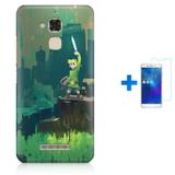 Kit Capa TPU Zenfone Max ZC520TL Zelda Link Ocarina of Time Breath of The Wild + Pel Vidro (BD01) - Bd cases