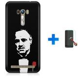 Kit Capa TPU Zenfone Selfie ZD551KL O Poderoso Chefão The Godfather Marlon Brando + Pel Vidro (BD01) - Bd cases