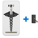 Kit Capa TPU Zenfone Selfie ZD551KL Simbolo de Medicina + Pel Vidro (BD01) - Bd cases