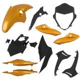 Kit Carenagem Completa Pro Tork CB 300R 2010 E 2011 Amarelo Caju