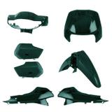 Kit Carenagem Pro Tork Biz 100 2001 Verde Marajó Metálico